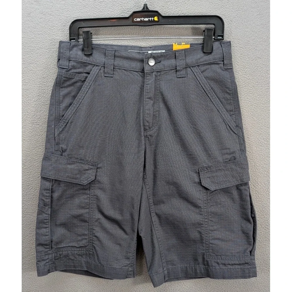 Carhartt Force Relaxed Fit Ripstop Cargo Work Shorts Men's Size 30 Gray NWT